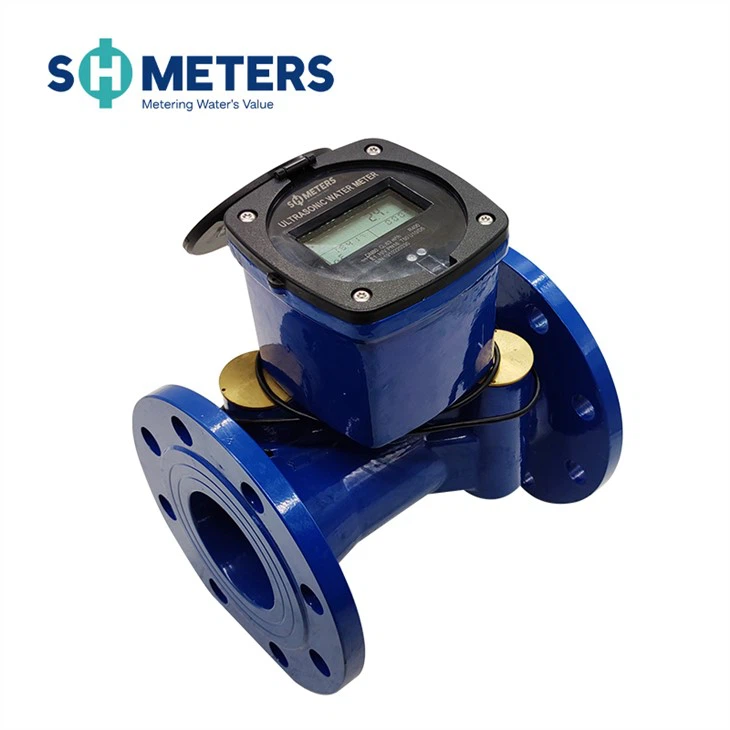 IP68 Double Flange Ultrasonic Water Meter Support Integrate System Forresidential Building