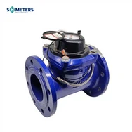 متر جریان آب افقی DN100 Woltman Type Flange Meter از چین