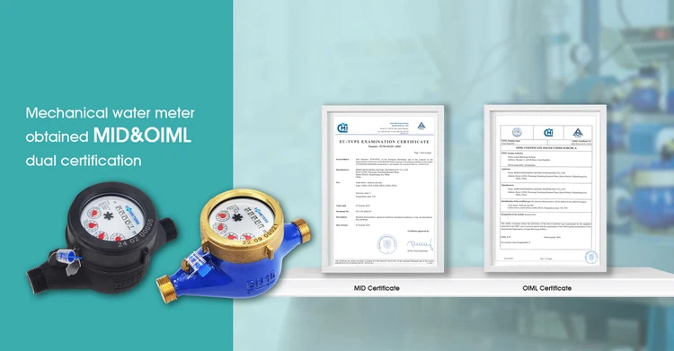 Multi jet water meter with MID OIML